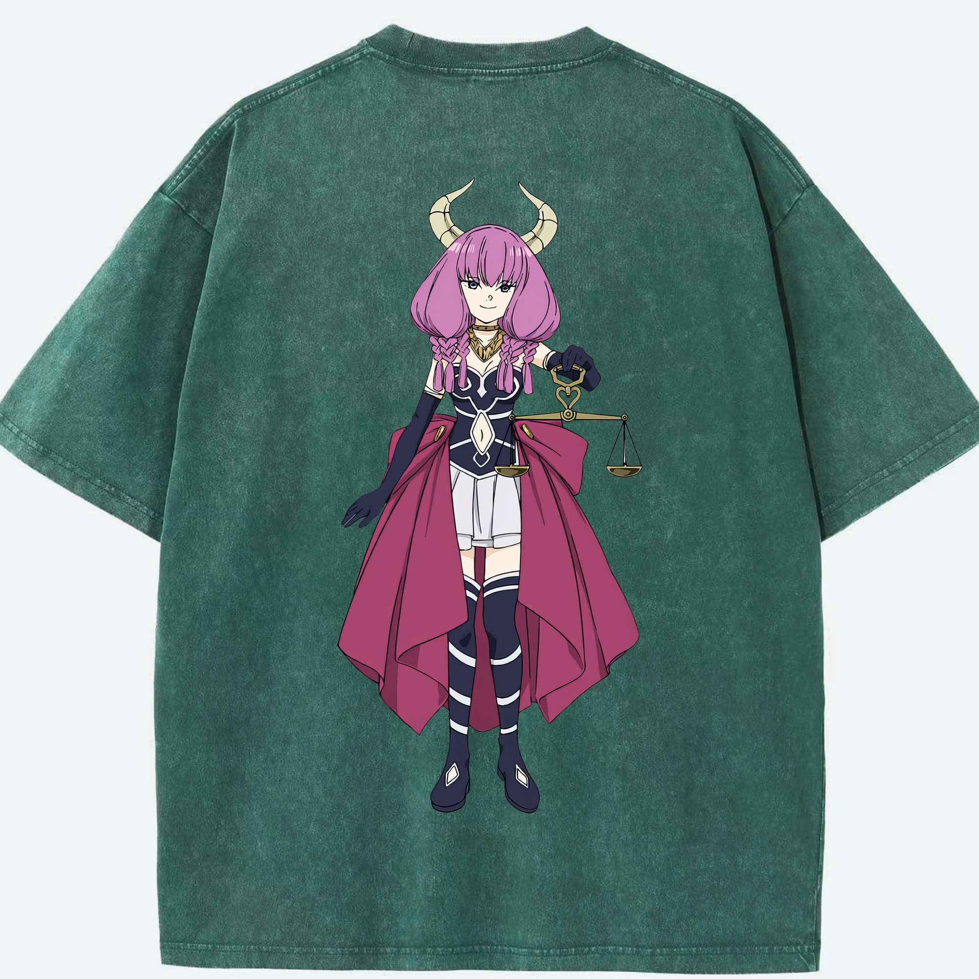 （画像用） 葬送のフリーレン Frieren 綿100% ヴィンテージ風 半袖Tシャツ（背面プリント）
